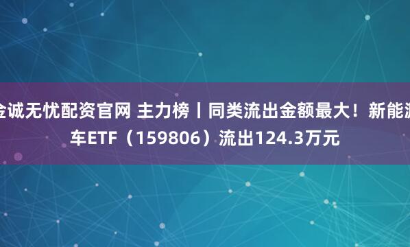 金诚无忧配资官网 主力榜丨同类流出金额最大！新能源车ETF（159806）流出124.3万元